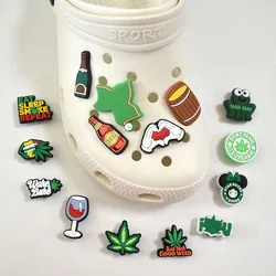 2021-2022 Season  Decorative Buckle Accessories PVC Flexible Glue Ornament Shoe Buckle Cartoon Eva Sandals Shoes Accessories