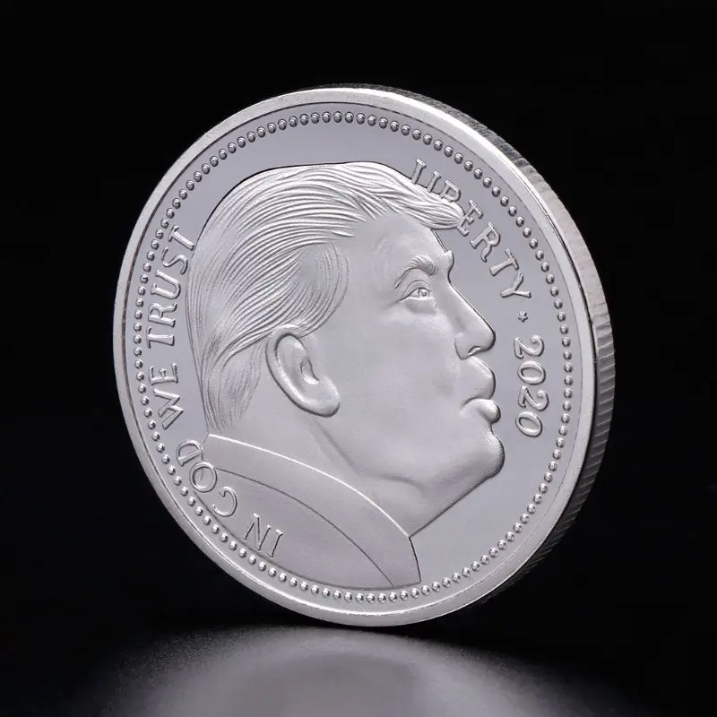 Памятная монета президент Дональд Трамп клятва коллекция цвет серебристый, Золотой ремесло