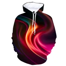 

New Trend Colorful Flame Hoodie 3D Sweatshirt Men And Women Hooded Loose Autumn And Winter Coat Street Clothing Jacket Hoodies