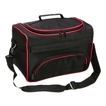 

Professional Scissor Bag Salon Hairdressing Tool Multifunction Storage Bags Hair Scissors Tool Makeup Case Strip Red