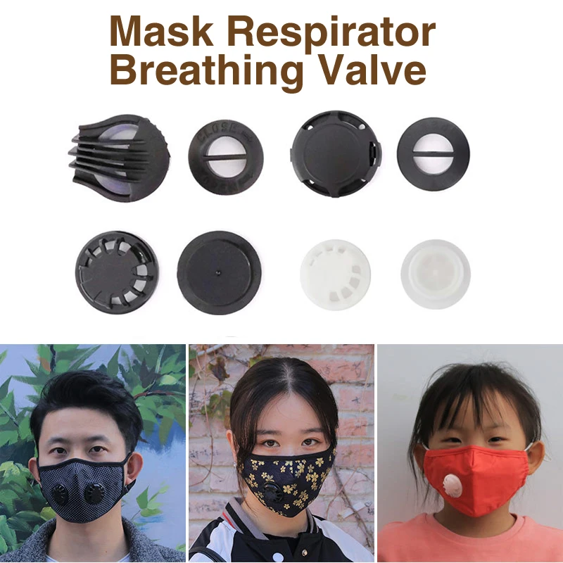 

5pcs Air Breathing Valve for Face Mouth Mask Respirator Accessories Cycling Masks Replacement For Kids Adult Respirator
