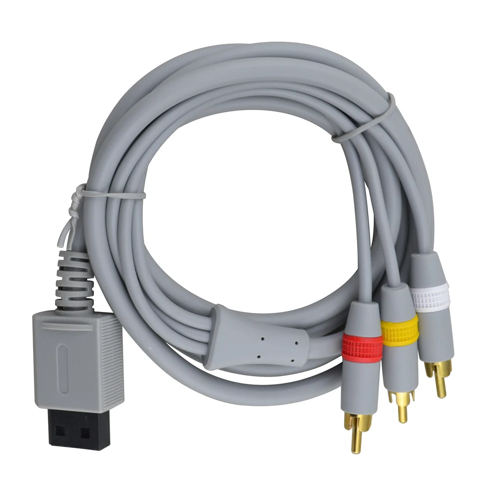 1 8 м компонентный кабель Аудио Видео AV композитный 3 RCA кабеля 480p видео выход для