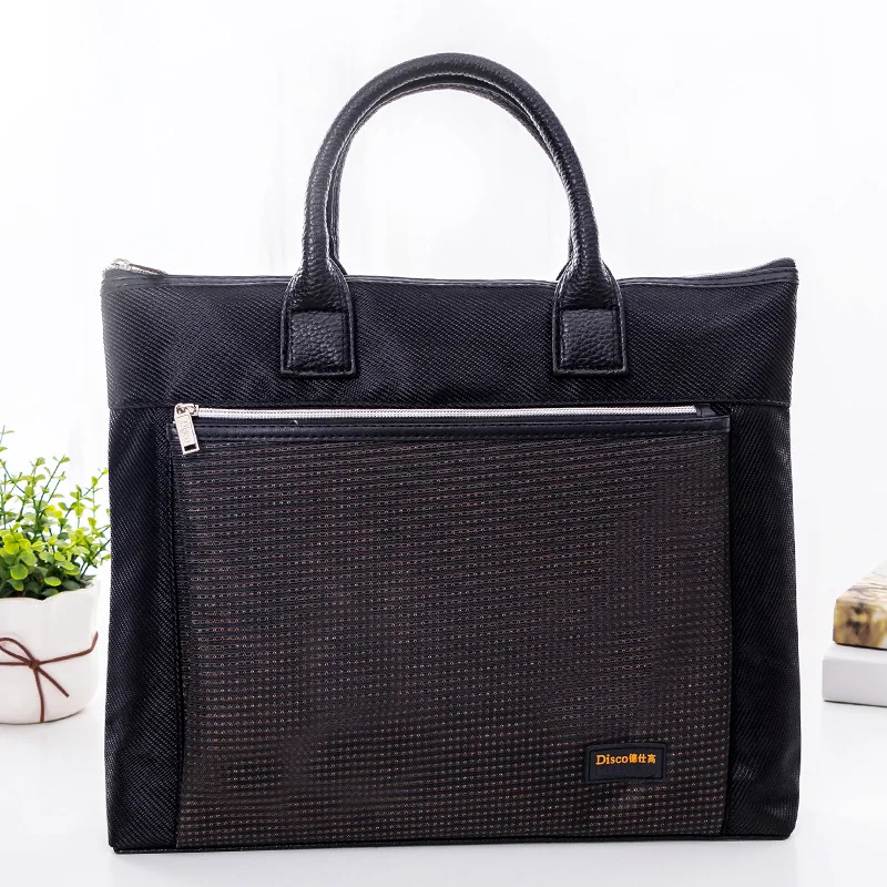 

Hand File Holder A4 Briefbag Briefcase Men's Women's Business Office File Bag Meeting Package Large-Volume