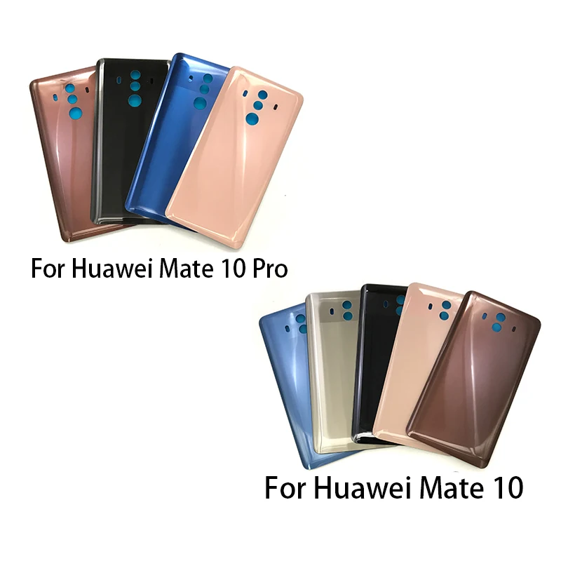 Задняя стеклянная крышка для Huawei Mate 10 сменная наклейка на заднюю дверь корпуса Pro