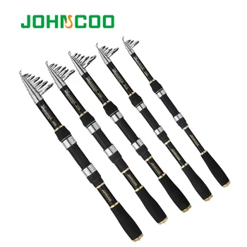 

Telescopic Fishing Rod 1.8 2.1 2.4 2.7 3.0m SOLDIER Super Short Saltwater Spinning Rod Fiber Fishing Pole Travel Rod
