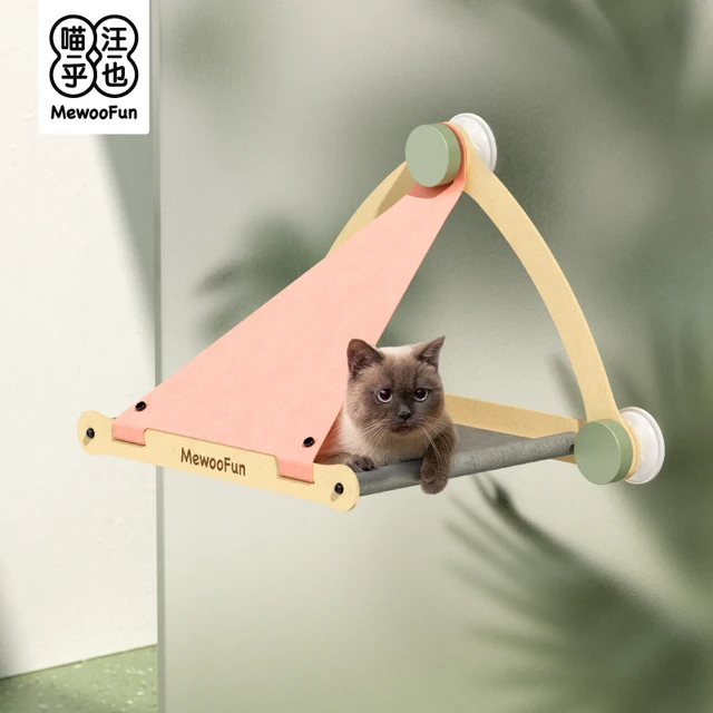 Mewoofun חתול ערסל לחיות מחמד תליית מיטות סאני חלון מושב הר רך מדף מחזיק עד 30LBS להסרה מספק לנו Dropshipping|Ct Beds ∓ Mts|  