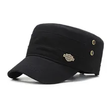 SILOQIN, Мужская кепка, Ретро стиль, армейские военные шапки для мужчин, мужская Кепка с плоским верхом, s поврежденное украшение, Ретро стиль, регулируемый размер, шапка для папы