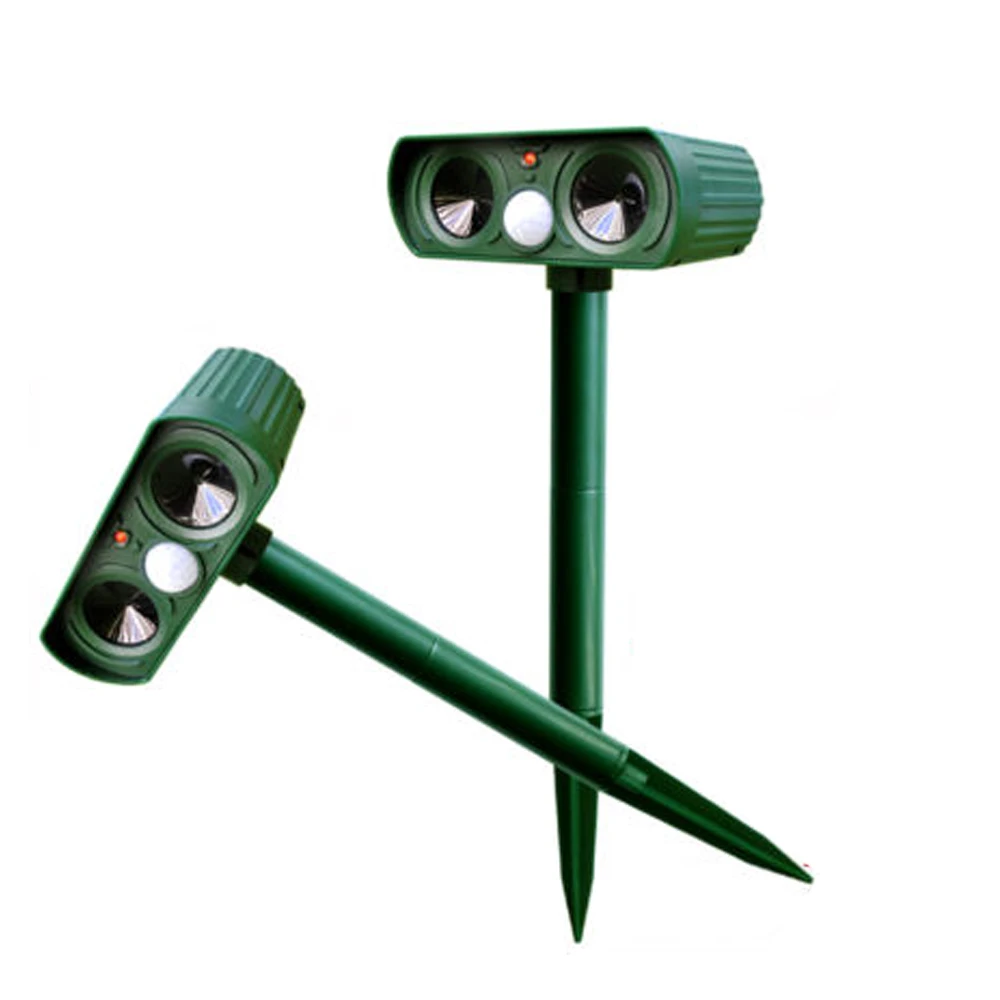 Electronic Ultrasonic Cat Repeller RC-510 Outdoor Insect Animal Garden Dogs Solar Power Repeller 0.5W 0.12A Announciator Yard