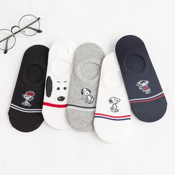 

Summer Women Socks Cute Animal Cartoon puppy Ankle Socks Thin Cotton Invisible Slippers Funny Short Boat Socks for Female