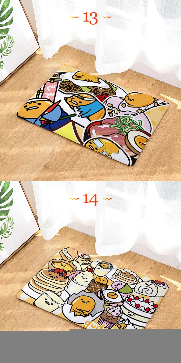 Gudetama индивидуальные аниме декоративный коврик домашние ковры мультяшный коврик коврики на пол для спальни для ванной плюшевые Коврики