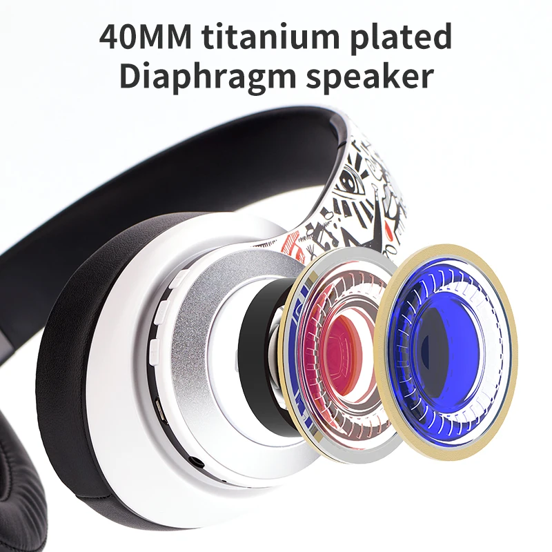 Bluetooth Wireless Headset Gaming Headphone TWS HIFI Stereo Noise Canceling earphone with microphone For Laptop Tablet PC PS4