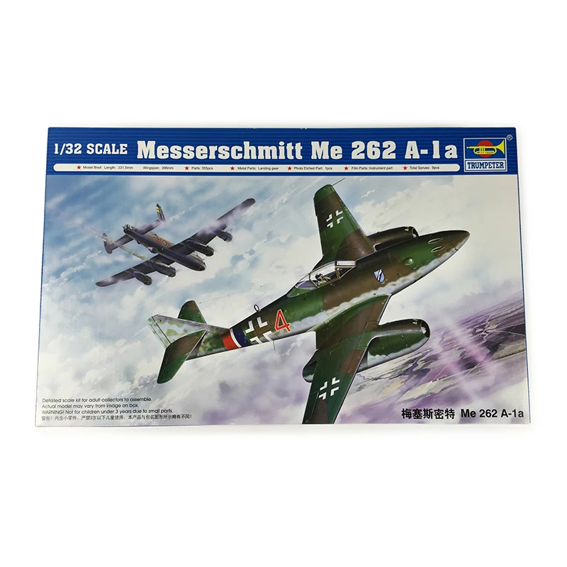 Messerschmitt Me 262 A-1a Trumpeter 02235 avión 1:32 