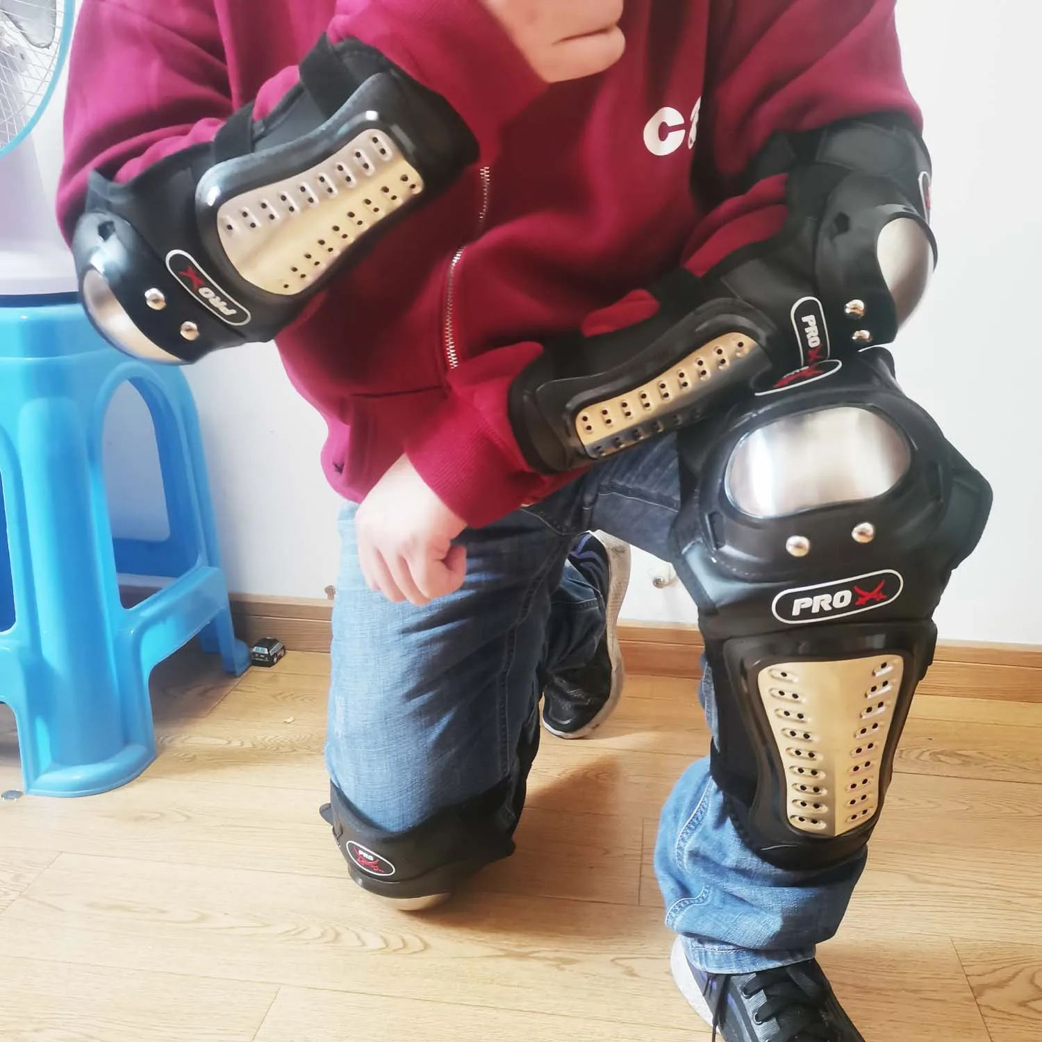 [PROPRO]新品 スポーツニーパッド ウォーム保護膝パッド SK-004 サイクリングオートバイスキーアウトドアスポーツ保護装置 保護用膝パッド、厚手のスポンジ、滑り止め、衝撃回避 | ボディ