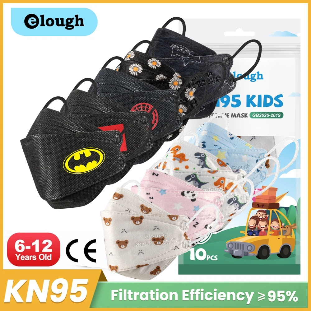 

Mascarillas Niños FFP2 6-12 Years Old KN95 Mascarilla Infantil Children Fish Mask 4 ply Kids FFP2mask Masque FFP2 Enfant