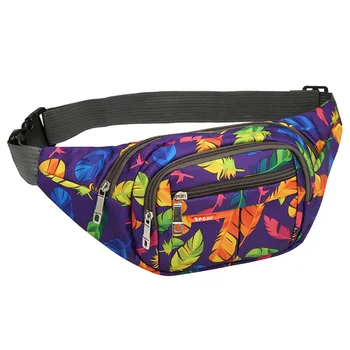 

Men Adjustable Straps Sports Nylon Waist Bag Outdoor Cross Body Fanny Pack Scratch Resistant Large Capacity Travel Running