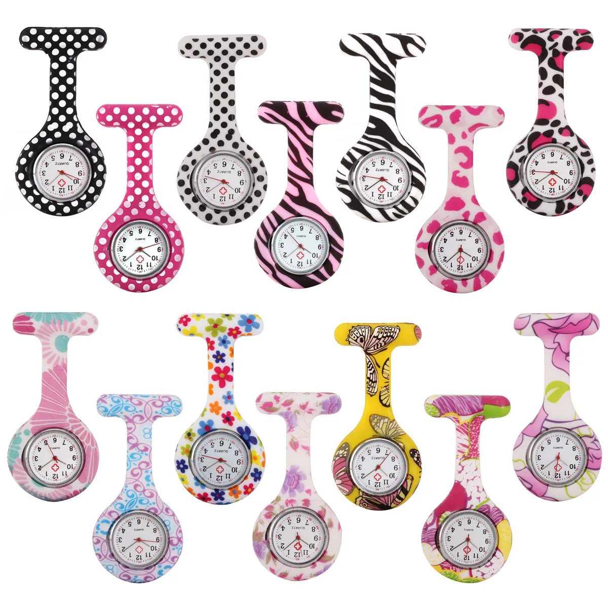 

Silicone Watch Printed Mounted Quartz Watch Bracelets NURSE'S Watch