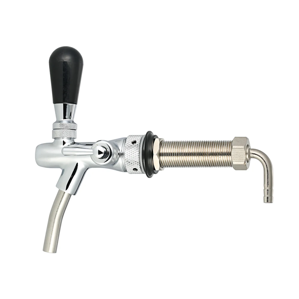 Adjustable F-low Control Chrome Draft Beer-faucet Tap G5/8 Shank Long Stem Home Brew Keg | Дом и сад
