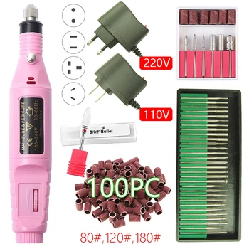 

20000 RPM Electric Nail Drill Machine Manicure Drill Set Ceramic Nail Drill Bit Manicure Pedicure Accessory Nail Art Gel Remover