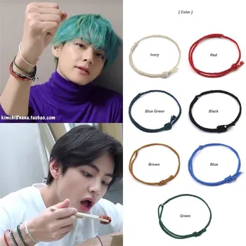 

K-POP Bangtan Boys Jin V same style hand-woven bracelet for men and women