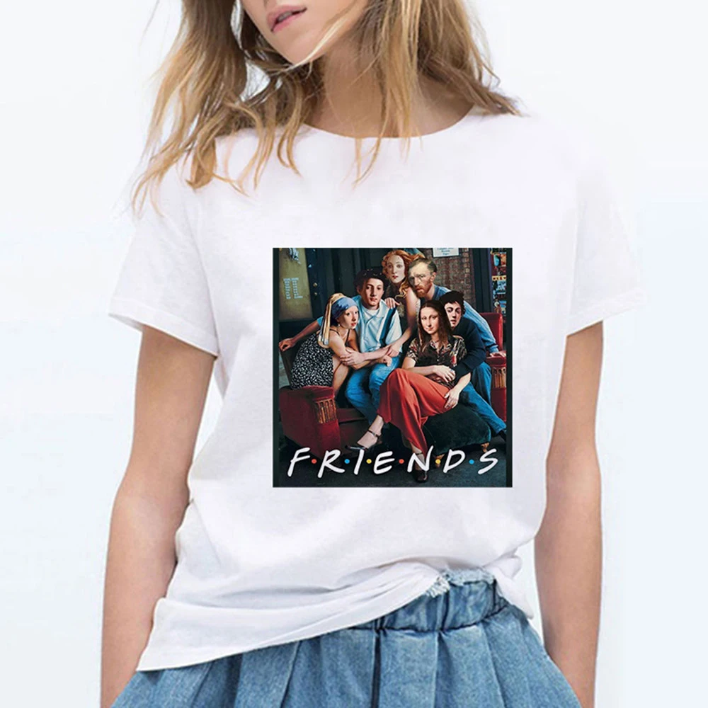 FRIENDS HOW YOU DOIN футболка с буквенным принтом женская повседневная забавная футболка для Леди Топ Футболка хипстер - Цвет: 19bk189