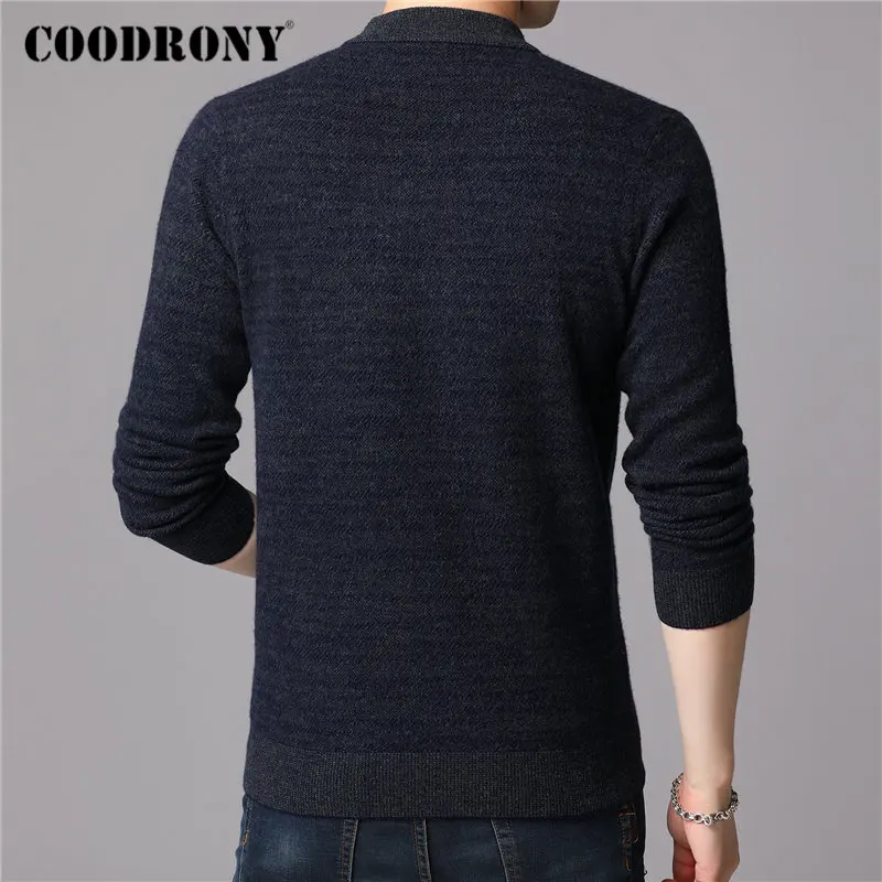 COODRONY Brand Sweater Men 100% Merino Wool Pullover Men Thick Warm Winter Sweaters Soft Cashmere Casual O-Neck Pull Homme 93032 COODRONY Brand Sweater Men 100% Merino Wool Pullover Men Thick Warm Winter Sweaters Soft Cashmere Casual O-Neck Pull Homme 93032