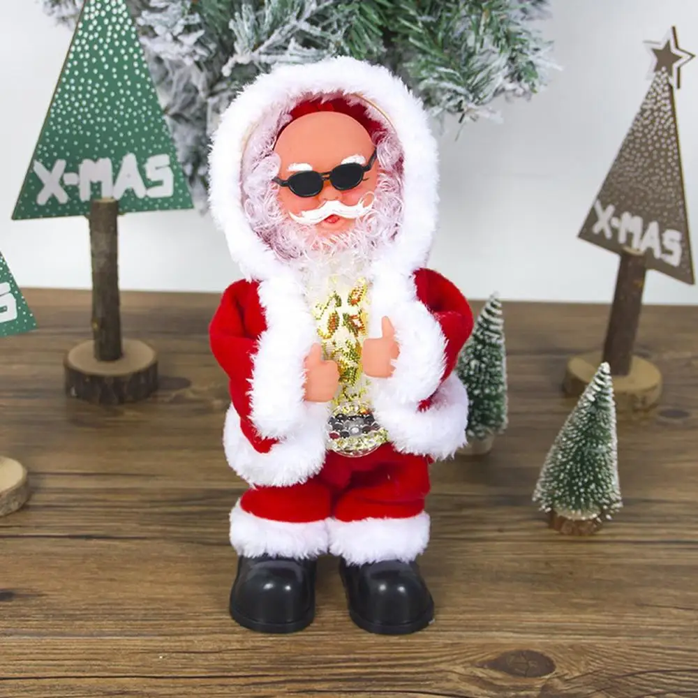 

Christmas Decorations Electric Santa Claus Figurines Automatic Capping Christmas Music Old Children'S Gifts