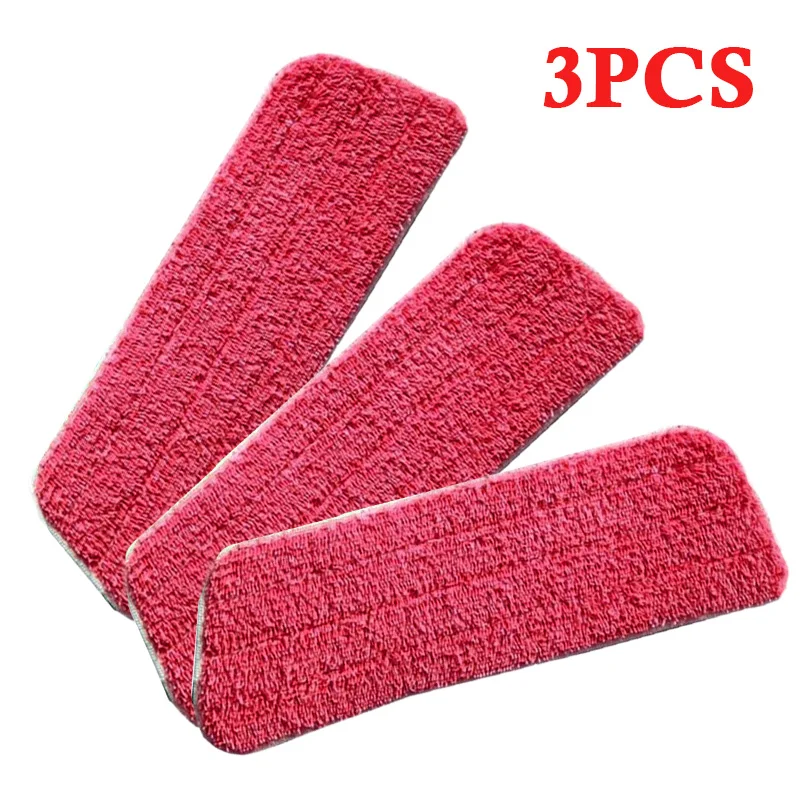 3pcs Water Spray Mop Sweeper Cloth Head Replacement Microfiber Reusable Pads 