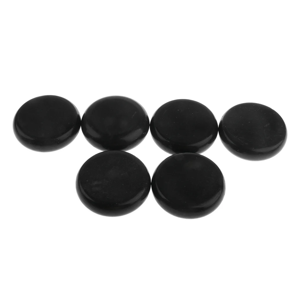 6pcs /lot Massage Stones Massage Lava Natural Stone Set Hot Spa Rock Basalt Stones for Relaxation and Body SPA