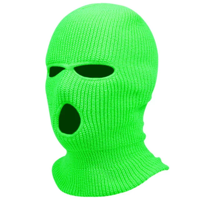 Fashion 3 Hole Winter Knitted Embroidery Born To Die Ski Mask Outdoor Sports Full Face Cover Warm Knit Balaclava for Adult Gifts grey skully hat Skullies & Beanies