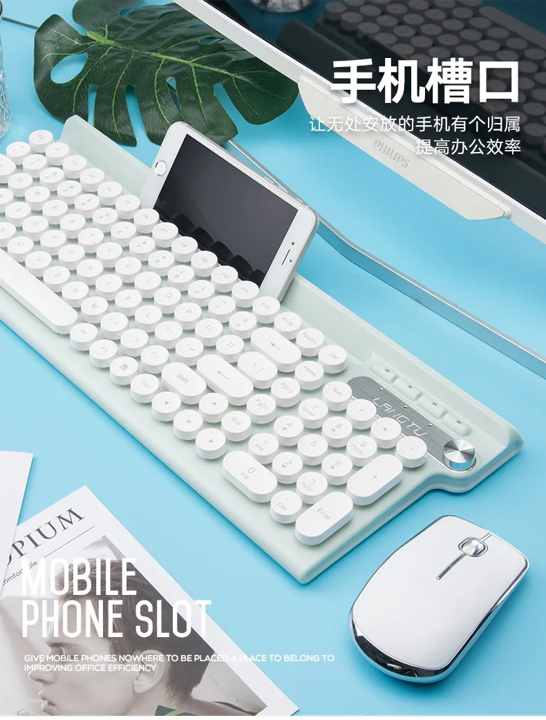 LT500 sem fio Mute Punk teclado e