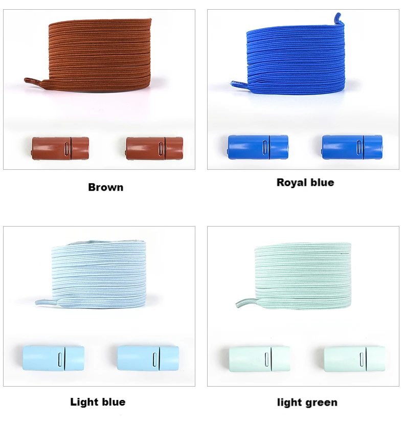 Magnetic Lock Shoelaces Without ties Elastic No tie Shoe laces Sneakers Shoelace Kids Adult Quick Laces One Size Fits All Shoes