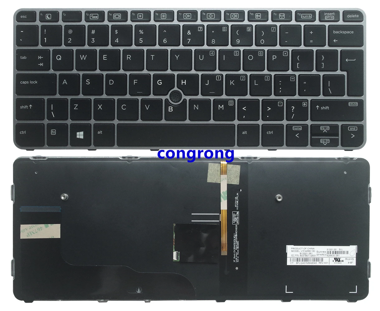 バックライトキーボードhp elitebook 725 G3 828 G3 820 g3ラップトップ813302-B71 826631-B71  V151426AK1 6037B0113017 Aliexpress