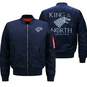 

Game Of Thrones Winter Hot Sale Coat Thick Jackets Men Streetwear Bomber House Of Stark Jacket Zipper Motorcycle Warm Clothing