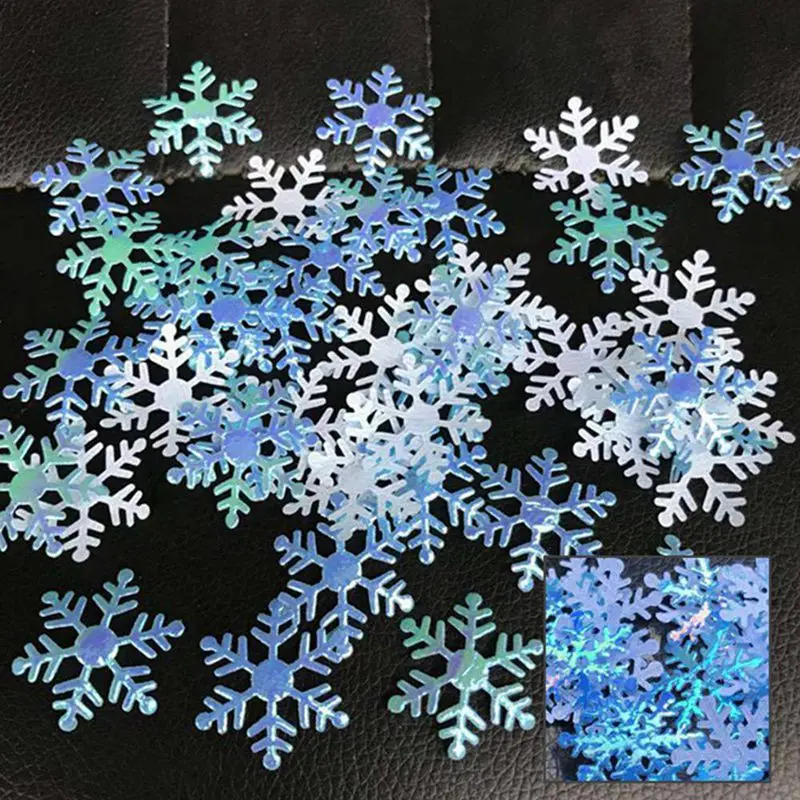 200pcs/lot Snowflake Frozen Party Snowflake Christmas Decorations For Home Winter Decorations Wedding Party Decoration Navidad