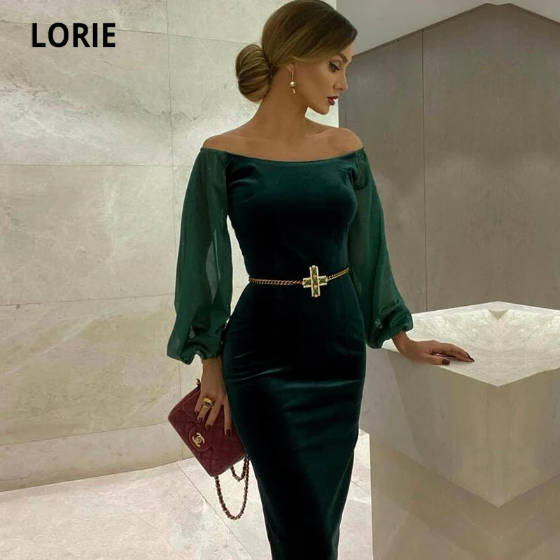 Lorie Arabic Evening Dress Scoop Beaded 