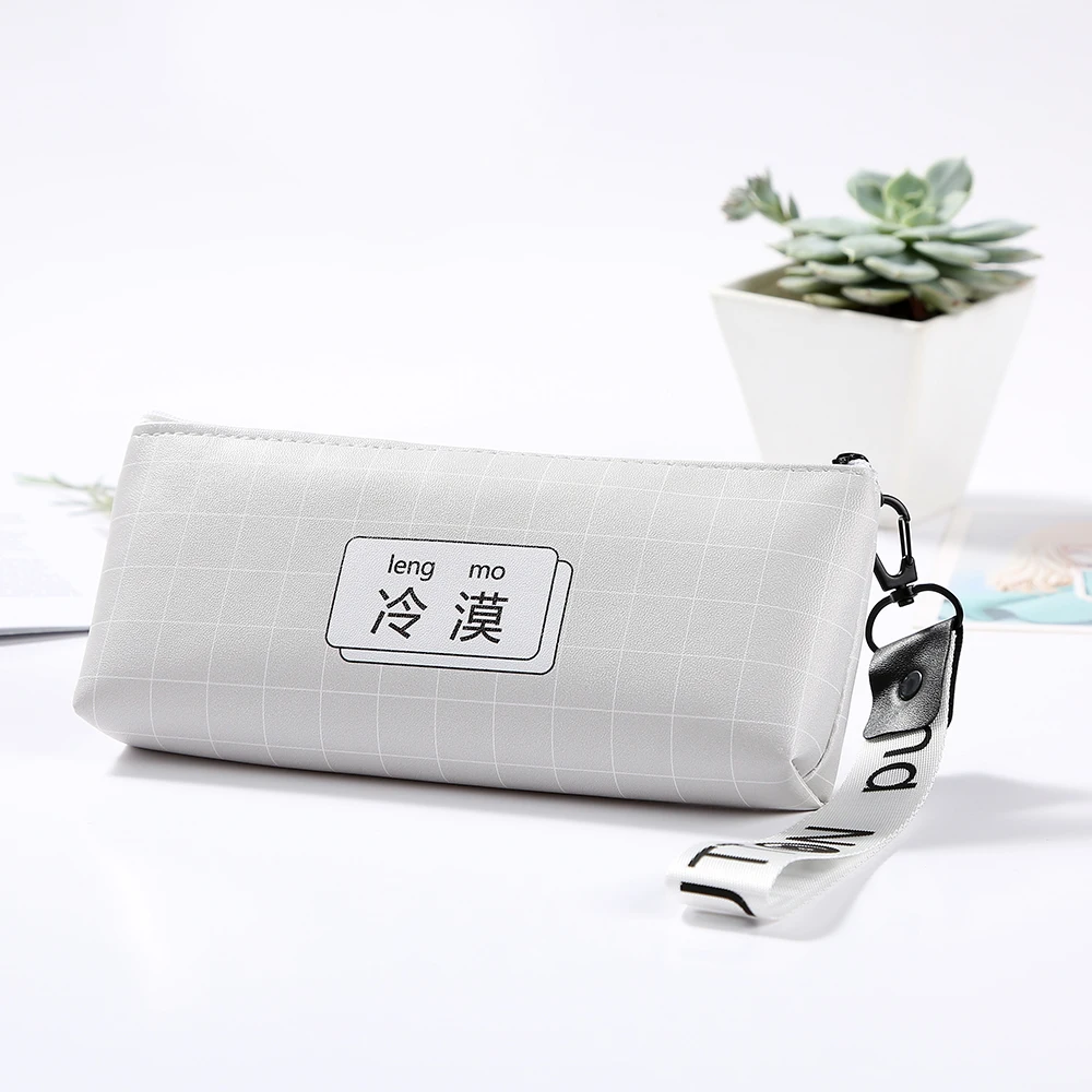 

Little Fairy Pencil Case 2019 New Style-Style Creative with Text Lead Pencil Case Square Pu Hand Pencil Case Can Be a Generation