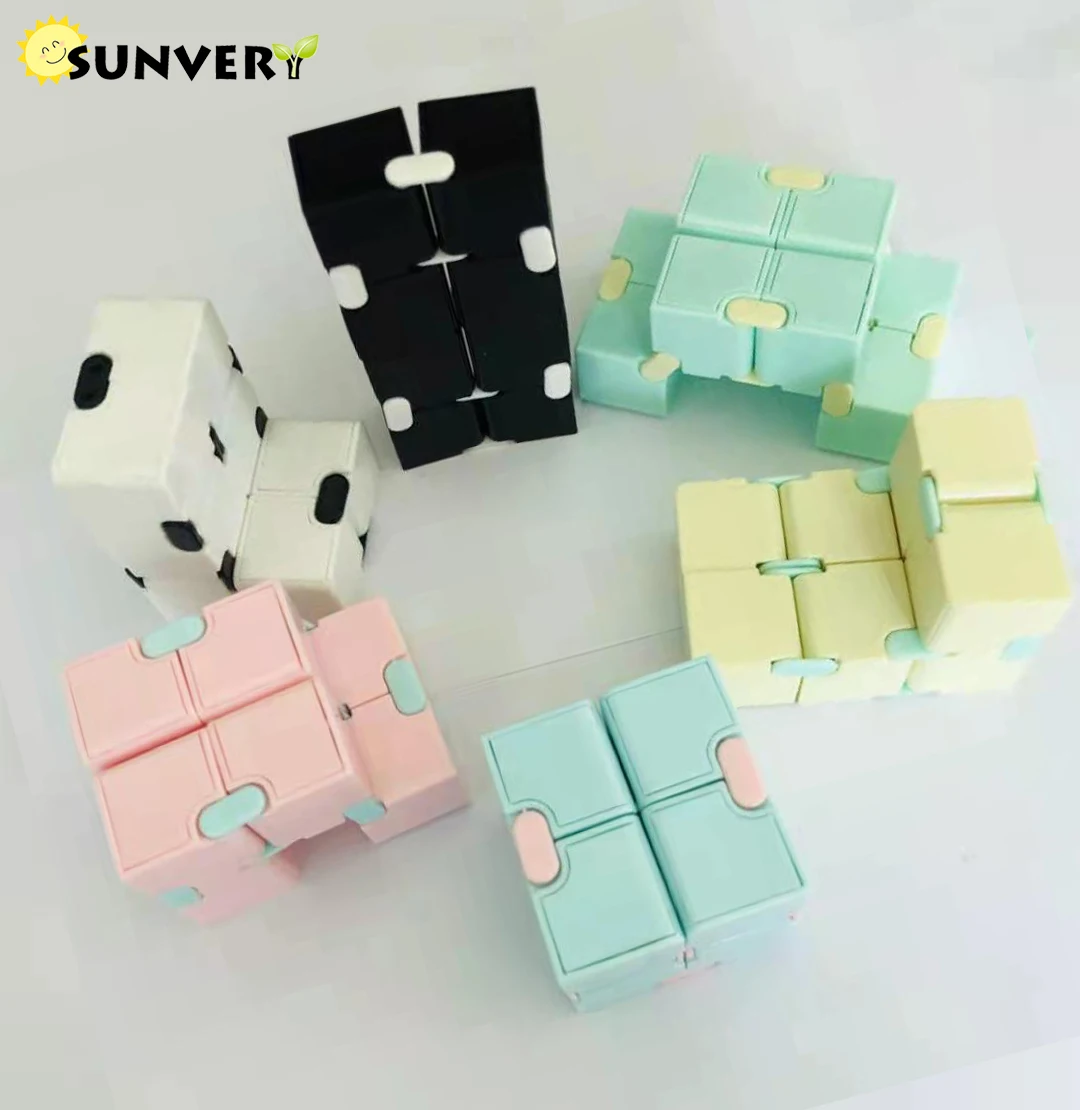 Infinity Magic Cube Fidget Finger Anxiety Stress Relief Block Kids Toy Gift cw1 