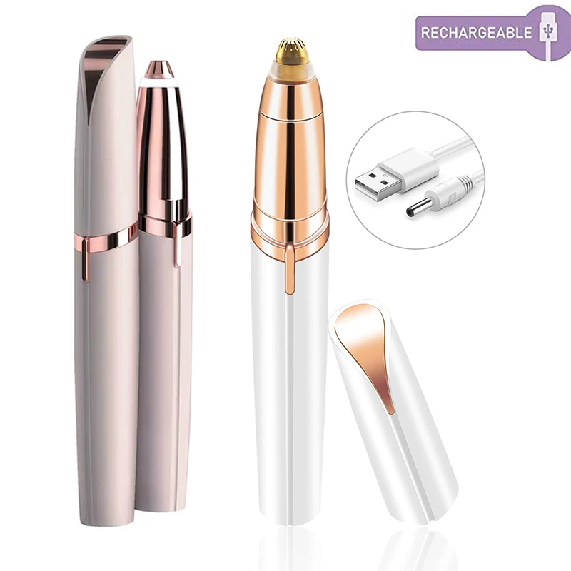 

1 pc Stylish USB Electric Face Eyebrow Hair Body Blade Razor Shaver Remover Trimmer Use eyebrow shaping Beauty Tools