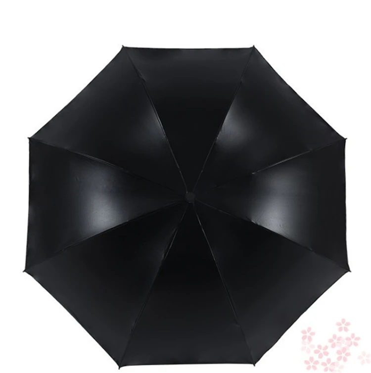 Manual Folding Umbrella Women Butterfly Blossom Flowers Sunny Rainy Umbrella 3-folding 8k Windproof Anti-UV Cute Umbrella Girls