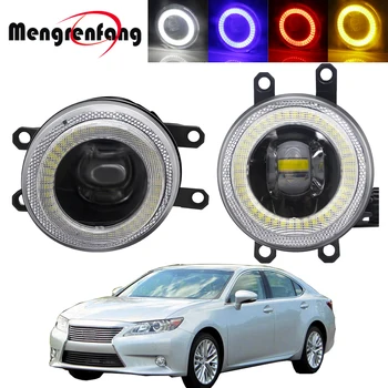 

2in1 Car Left + Right Fog Light Assembly LED Angel Eye Daytime Running Lamp DRL 30W 8000LM 12V For Lexus ES300h ES350 2013 2014