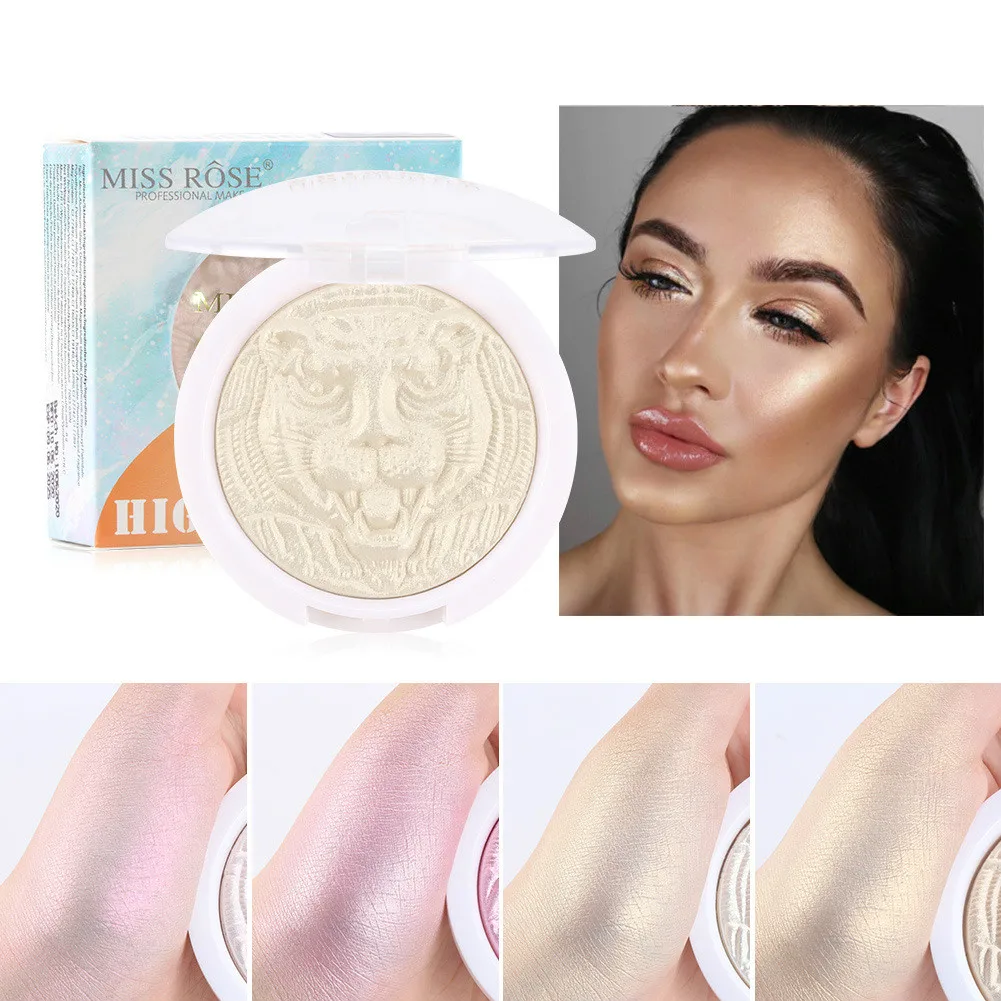 

Imccbcce 4Color Highlighter Palette Makeup Glow Face Contour Shimmer Baking Powder Bronze Illuminator Blusher Highlight Cosmetic