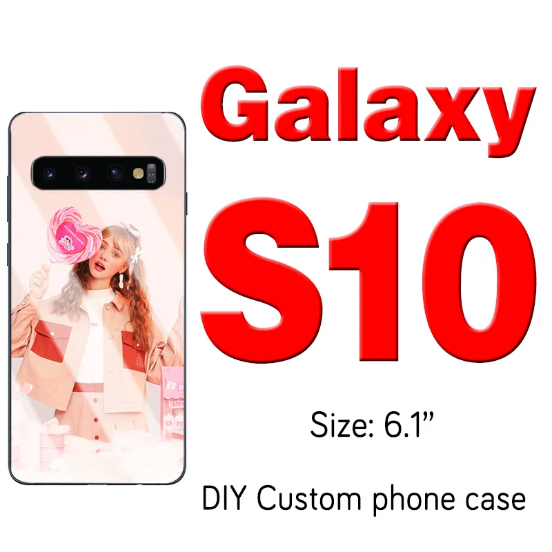 Заказанное кольцо чехол для телефона для samsung Galaxy S10 S9 S8 Примечание 10 плюс A70 A50 A40 A10 A6 M20 настроенное покрытие фоторамка - Цвет: Samsung  S10