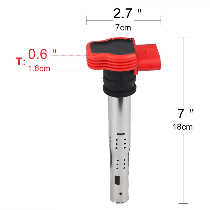 4 шт. катушка зажигания, которые подходят для VW Jetta Golf GTI Jetta GLI Passat CC Кролик для Audi A3/4/5/6 t/t Q5/7 S4/5 R8 06E905115 BEF 07K905715F