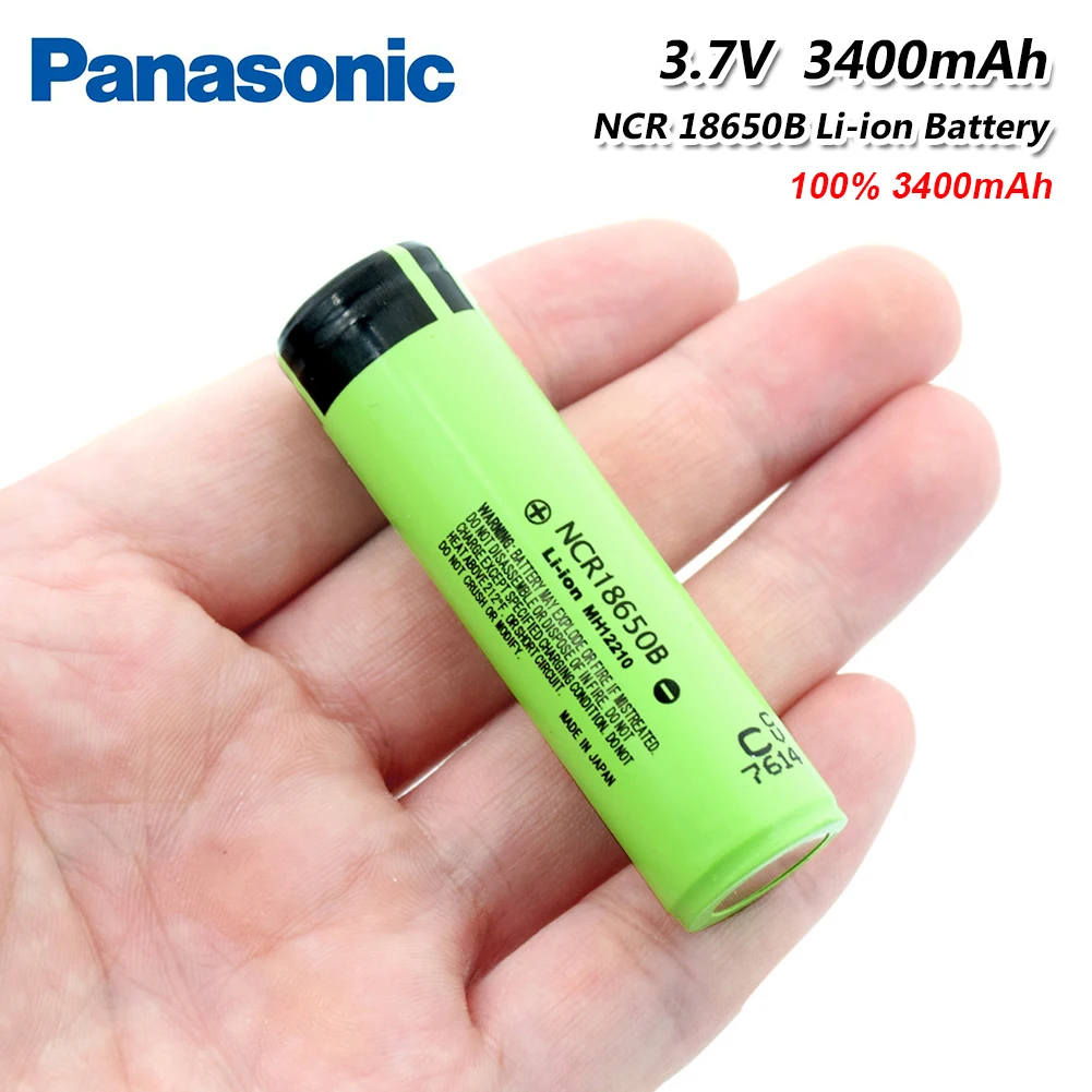 Panasonic 18650 3400mAh аккумулятор 3,7 V Li-Ion Rechargebale аккумулятор с PCB Защищенный NCR 18650B для фонарика игрушки