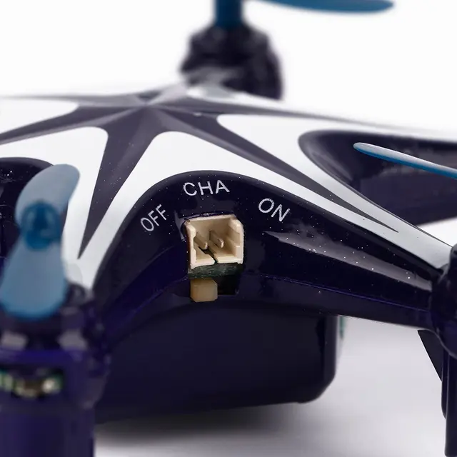 Mini quadrirotor bleu Compact, 2.4 GHz, gyroscope 6 axes, 4 canaux, design exquis, Durable – Image 2