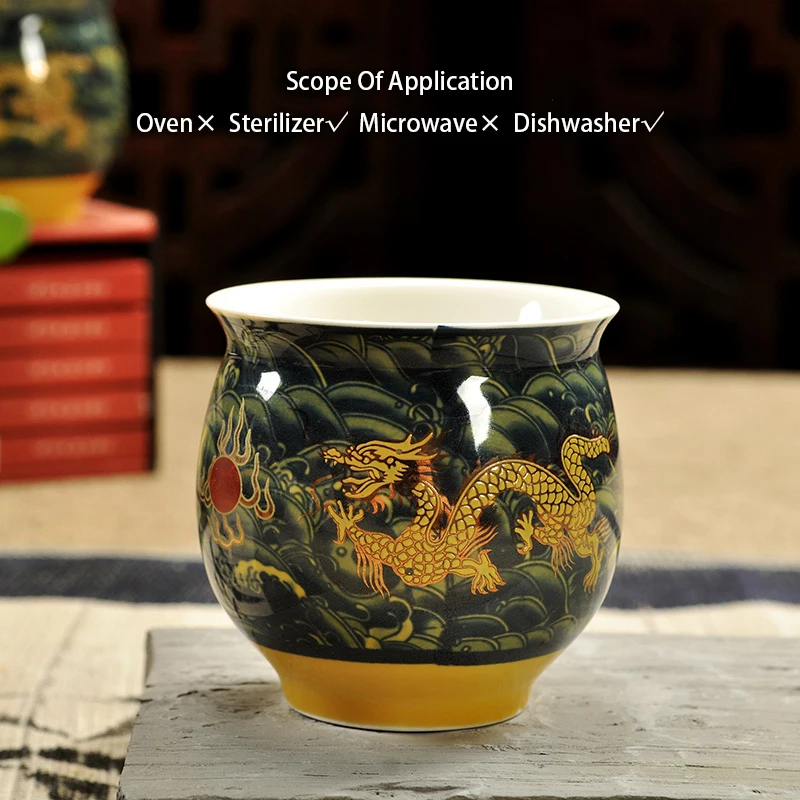 Chinese Ceramic Tea Set Kung Fu Porcelain Tea Cup Pot Set