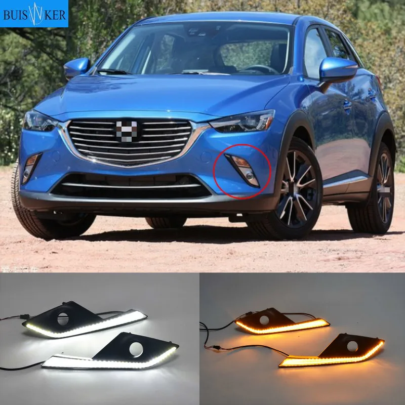 

2 шт., водонепроницаемые светодиодные дневные ходовые огни для Mazda
