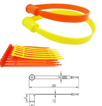

Plastic Container Seal Colored Write Wire Cable Label Mark Tag Nylon Cable Tie Network Cord Wire Strap Container Seals 100pcs