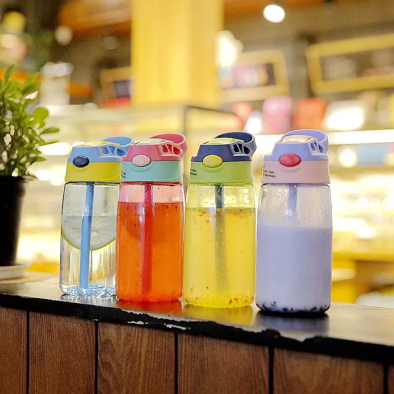 

480ml Baby Feeding Cup Thicken Kids Children Learn Feeding Drinking Water Straw Bottle Training Baby Feeding Cup