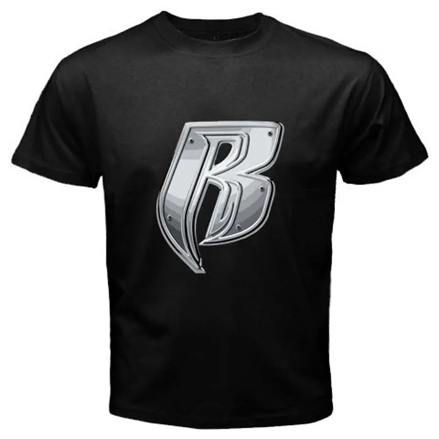 Новинка Мужская черная футболка с логотипом Ruff Ryders рэп хип-хоп музыка S M L XL 2XL 3XL